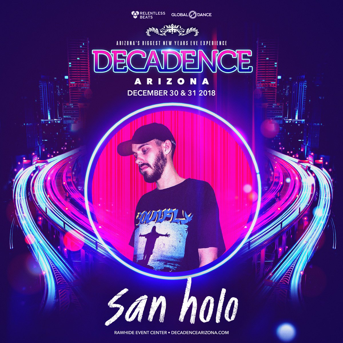 DecadenceAZ's tweet photo. Flying with @sanholobeats this year at #DecadenceAZ along with Skrillex, Rezz, Above &amp; Beyond, Alison Wonderland, Porter Robinson, Eric Prydz, &amp; more!

Get your tickets before prices increase Sunday at midnight at https://t.co/NW48i2nAeT https://t.co/zel791MsjV