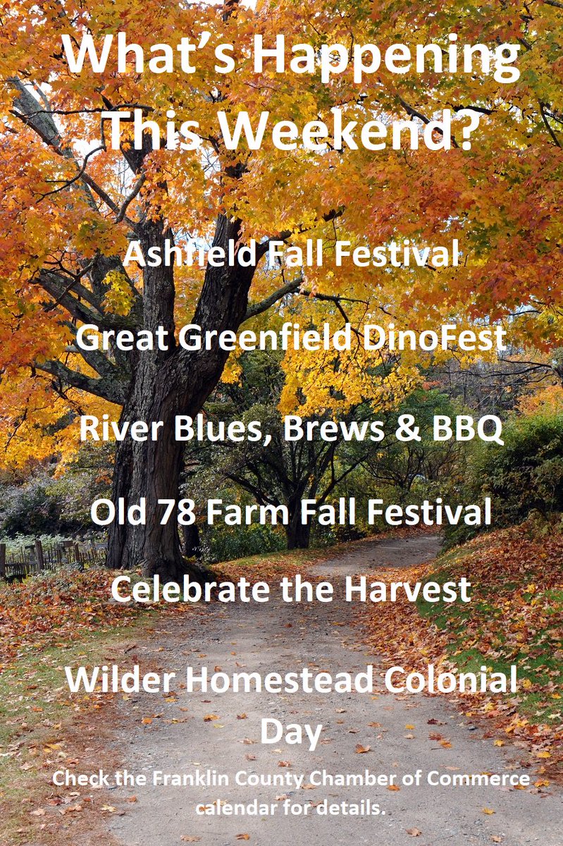So many options on this delicious fall holiday weekend! #FranklinCountyMA franklincc.chambermaster.com/events/