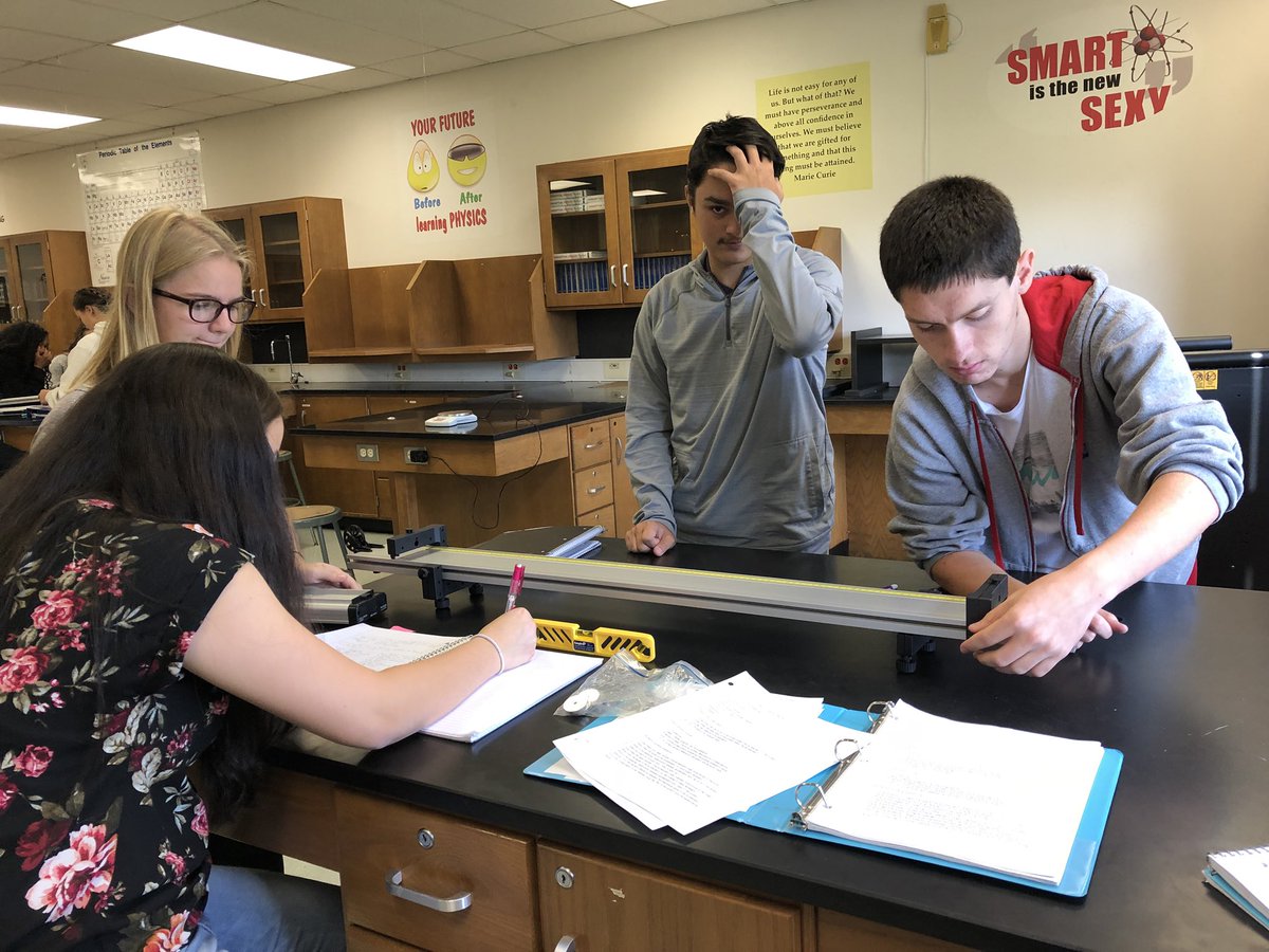 RarigLHSSci's tweet photo. AP physics investigated N2L today. Iโd share the daily quote but it wouldnโt make sense!#noladder #APlivesdangerously #BASDproud https://t.co/1JQq8CkBsC