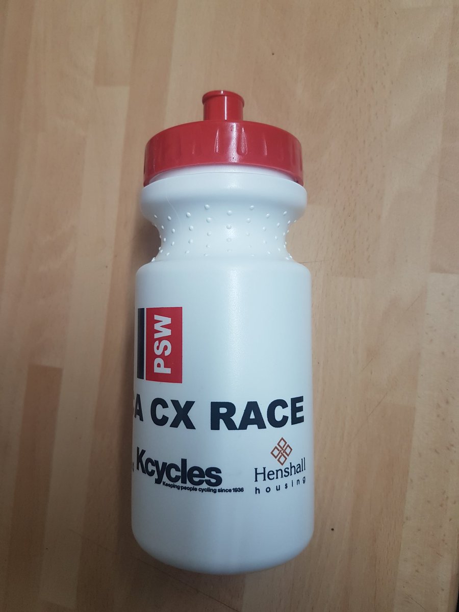 Thanks to <a href="/HenshallHousing/">Henshall Housing</a> <a href="/KcyclesEastham/">kcycles</a> these bottles will be given out to all kids and youth riders for round 6 of <a href="/nwcca/">NorthWest Cyclocross</a> at <a href="/visitblakemere/">Blakemere Village</a>. #Cuddcross #cxishere #cxisboss #Rideforcharlie