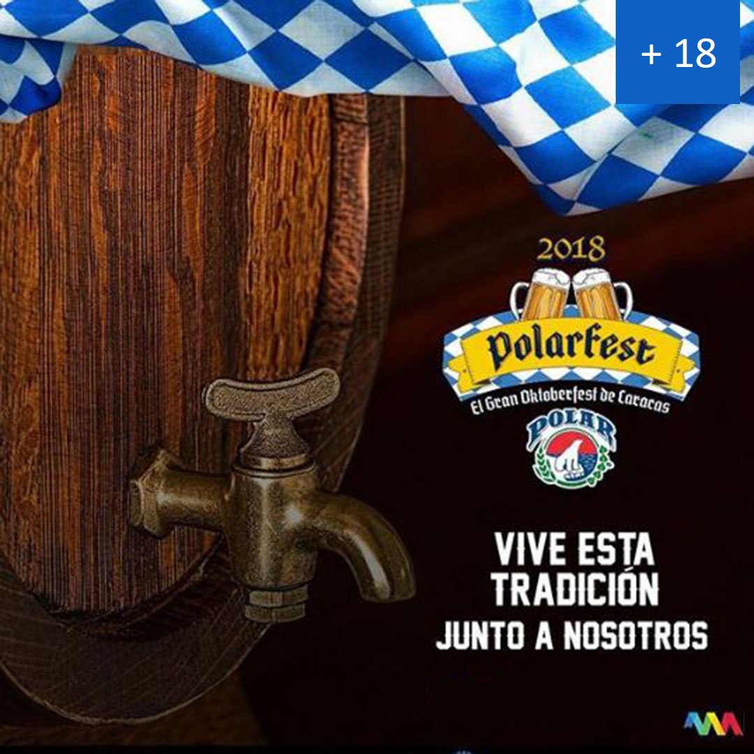 Ticketmundo_ve's tweet image. Vive una experiencia única con el Gran #OktobertFest de #Caracas ¡Esto es #PolarFest! 🍻 Ven este fin de semana para que disfrutes de tradiciones alemanas. Interpretación de la banda @mundogaelica 🎤 MAYORES de 18 años 🚫 Ingresa aquí ⏩bit.ly/2O7Ptkp⏪  #TicketmundoVzla