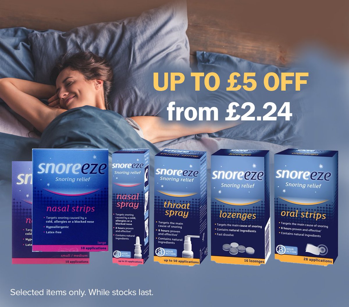 Express_Chemist's tweet photo. Snoring is a common problem there are various methods and products you can use to prevent snoring - the right one for you will depend upon the cause of your snoring. 
Take a look at our @snoreezeuk range of sprays, nose strips &amp; lozenges.
https://t.co/59XGcpkG6C @PaydensPharmacy https://t.co/dxLIKGDcsz