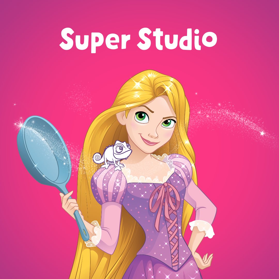 PlayOsmo's tweet photo. Let down your hair and get to drawing with #OsmoSuperStudio Disney Princess! 💁‍♀️ And yes, Super Studio works on the Amazon Fire base, as well! #amazonfire https://t.co/mj6HvYqbFY