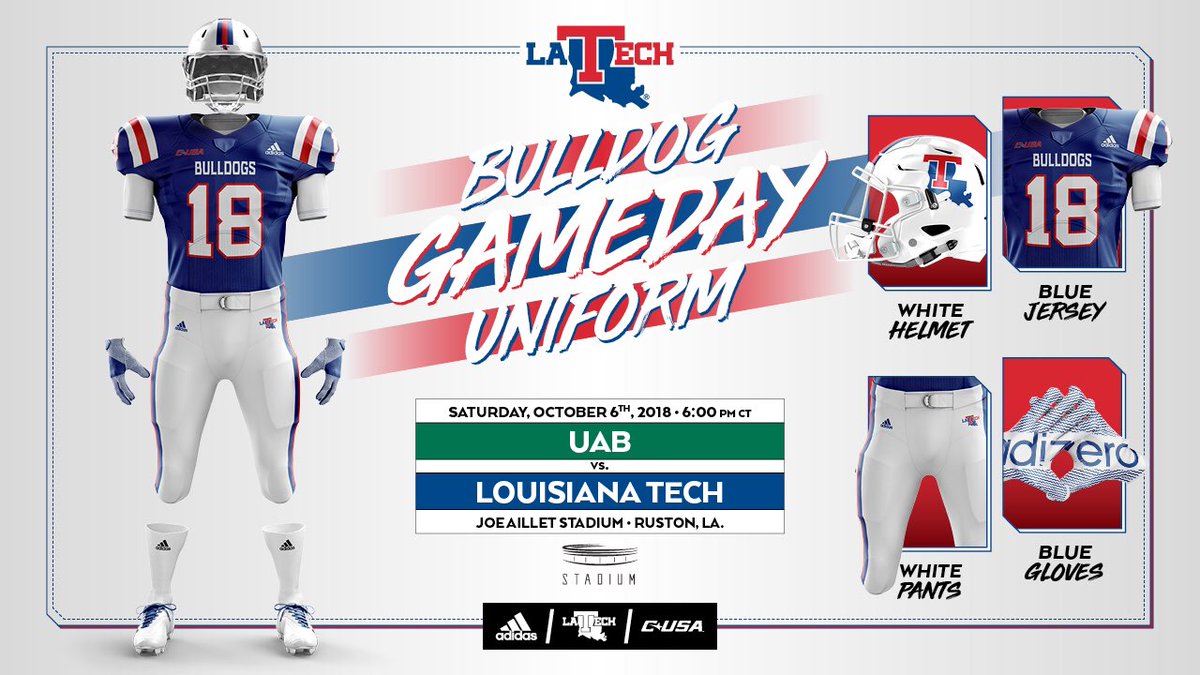 louisiana tech football jersey