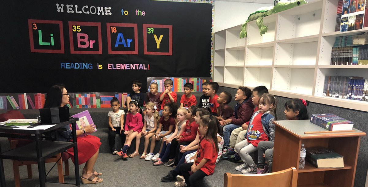 FSUSDLibraries's tweet photo. Mrs. James reviews the parts of a book with our TK students @rockinredhawks #FSUSDLibraries https://t.co/HATkPW00wO