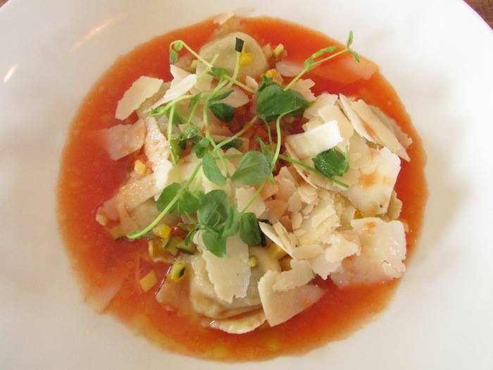 Stop by for our seasonal Ratatouille Ravioli with Tomato Broth and Shaved Parmesan before we debut our new Fall menu!
 bouchebistro.com
#SantaFe #finedining #French #bistro