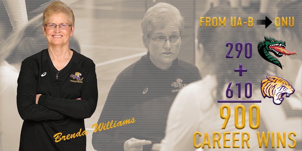 ONUAthletics's tweet photo. Congratulations Coach Williams! #onuvb wouldn’t be where it is today without you! #thatsalotofwins #TigerNation https://t.co/XWgnUXOnc6