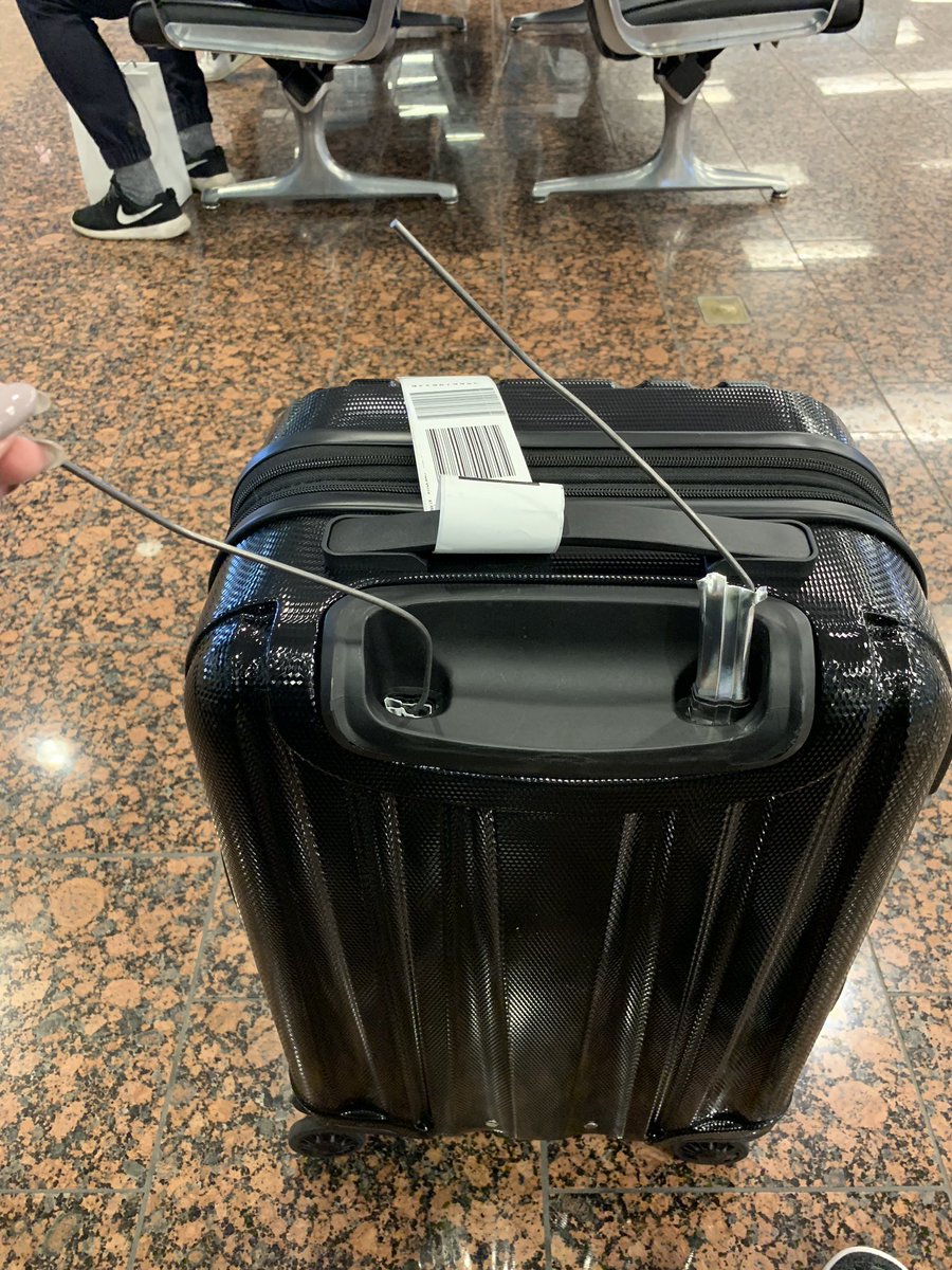Hey <a href="/Delta/">Delta</a>, very surprised to receive my new luggage from baggage claim like this. Why would my handle be pulled up in the first place and how aggressive are your baggage loaders for the metal to be ripped in half like this? 
Sincerely, trying not to injure myself with this mess!