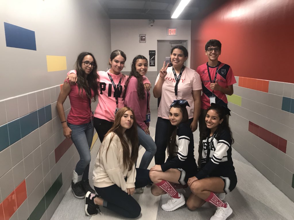 ispaatgables's tweet photo. ISPA Students wear pink in support of #BreastCancerAwarenessMonth #phoenixsoar #iamispa https://t.co/ZrflZTGlTt