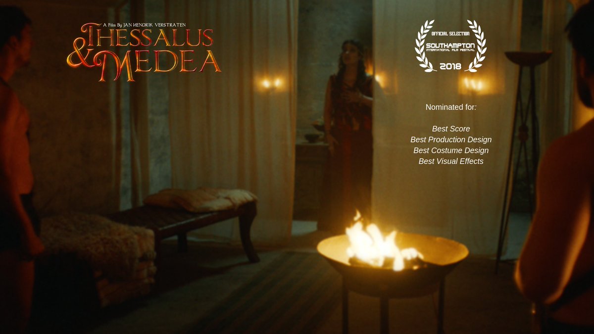 fdfilms's tweet photo. 'Thessalus &amp; Medea' 🔥 will be screening at the excellent Harbour Lights Picturehouse Cinema @SouthamptonFilm Festival, on Saturday 20th October 2018. 😊 4 x AWARD NOMINATIONS for our talented team. Thank you to the committee. We will be there! 🤞 
https://t.co/9jCELdyKtr https://t.co/KpwnuhUEuR