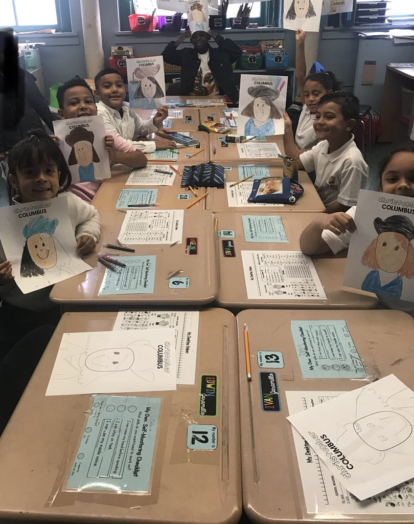 2ndGradeJKO's tweet image. Class 202 learned all about Christopher Columbus during Genius Hour today! #christophercolumbus #geniushour #class202 @PS66JKO