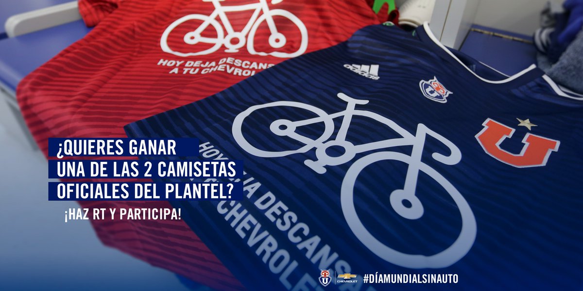 udechile's tweet photo. #Concurso: Participa por una de dos las camisetas conmemorativas del #DíaMundialSinAuto que tenemos para regalar! 
Haz Retweet a esta publicación y ya estarás en el sorteo final! 👏 https://t.co/kGaZJOley0