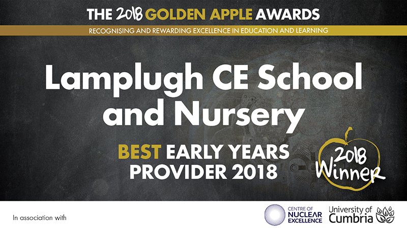 newsandstar's tweet photo. The #GoldenApples18 winner of Best Early Years Provider is Lamplugh School! Well done! https://t.co/xLwl5ELONU
