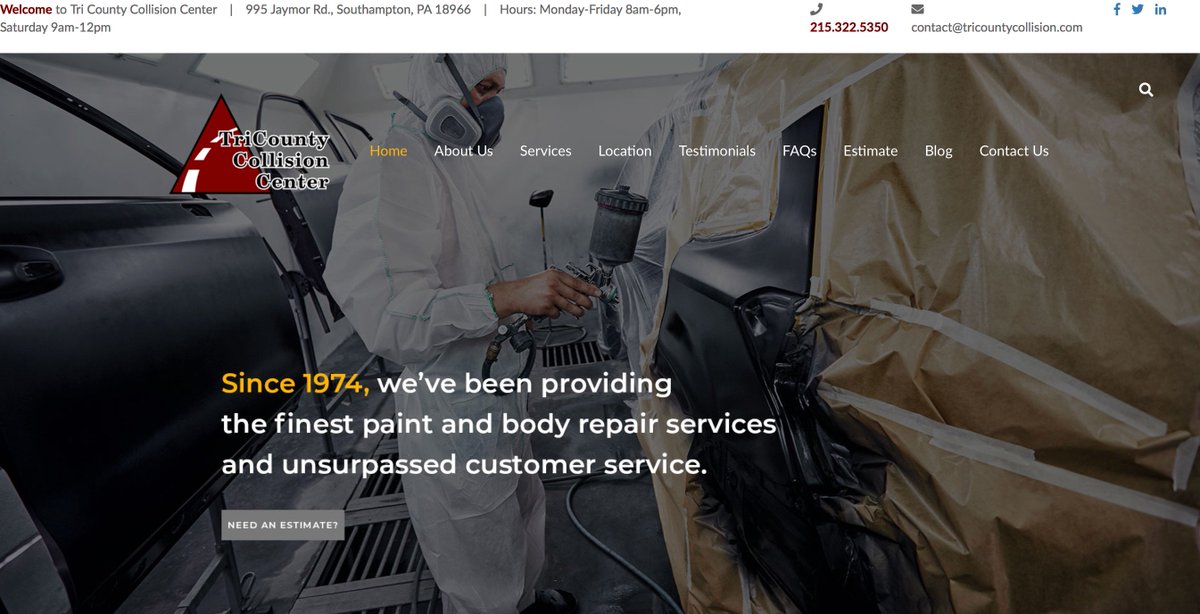 CollisionTri's tweet image. We bring your vehicles back to life while the pros behind the scenes bring our online presence back to life. The entire team @b2bautomotive has been amazing to work with on our new site! #website #marketing #newwebsite #autobody #southampton #marketing 
tricountycollision.com