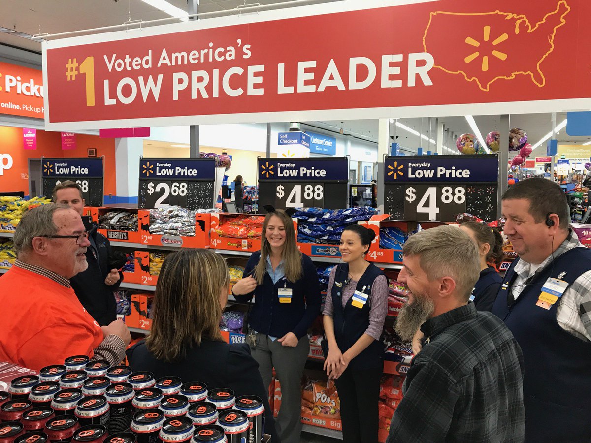 awbolympia's tweet photo. AWB's Gary Chandler joins @Walmart's @debbieherron and Shelton store managers for a Refresh Stop on Day 2 of AWB's 7-day Manufacturing Week bus tour. Thanks, @WalmartInc, for partnering w/ AWB and American companies to keep #MFGstrong. #MFGisWA #isignedthebus #MFGDAY18 @MfgDay https://t.co/DJg3oPVIZw