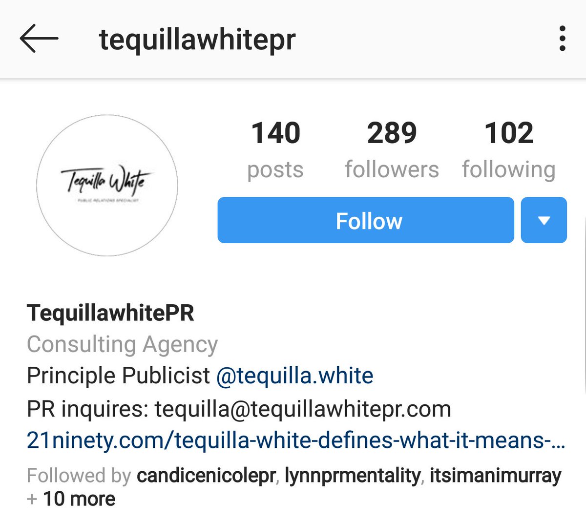 Tequilla White IG: TequillaWhitePRPublicist