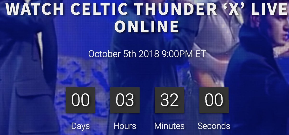 Only 3.5 hours until the 2018 Live broadcast of our 10th Anniversary show! Pass holders will have 48 hours to re-watch the show, we have also added our 2016 broadcast as a bonus ;) -&gt; celticthunderx.yaretv.com