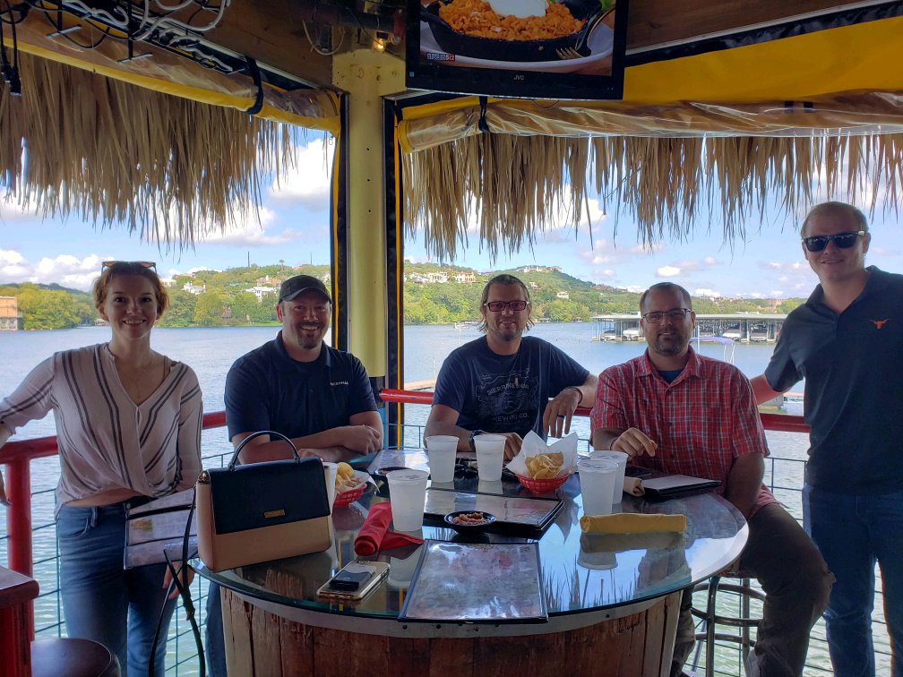MicroMainCorp's tweet image. The sun's out here in October, so we decided lunch on the lake with two of our customers that came to visit us for training before the festivities of #ACL2018 would be the perfect way to end the week! #cmms #maintenance #maintenancesoftware #training #reporting #advancedreporting