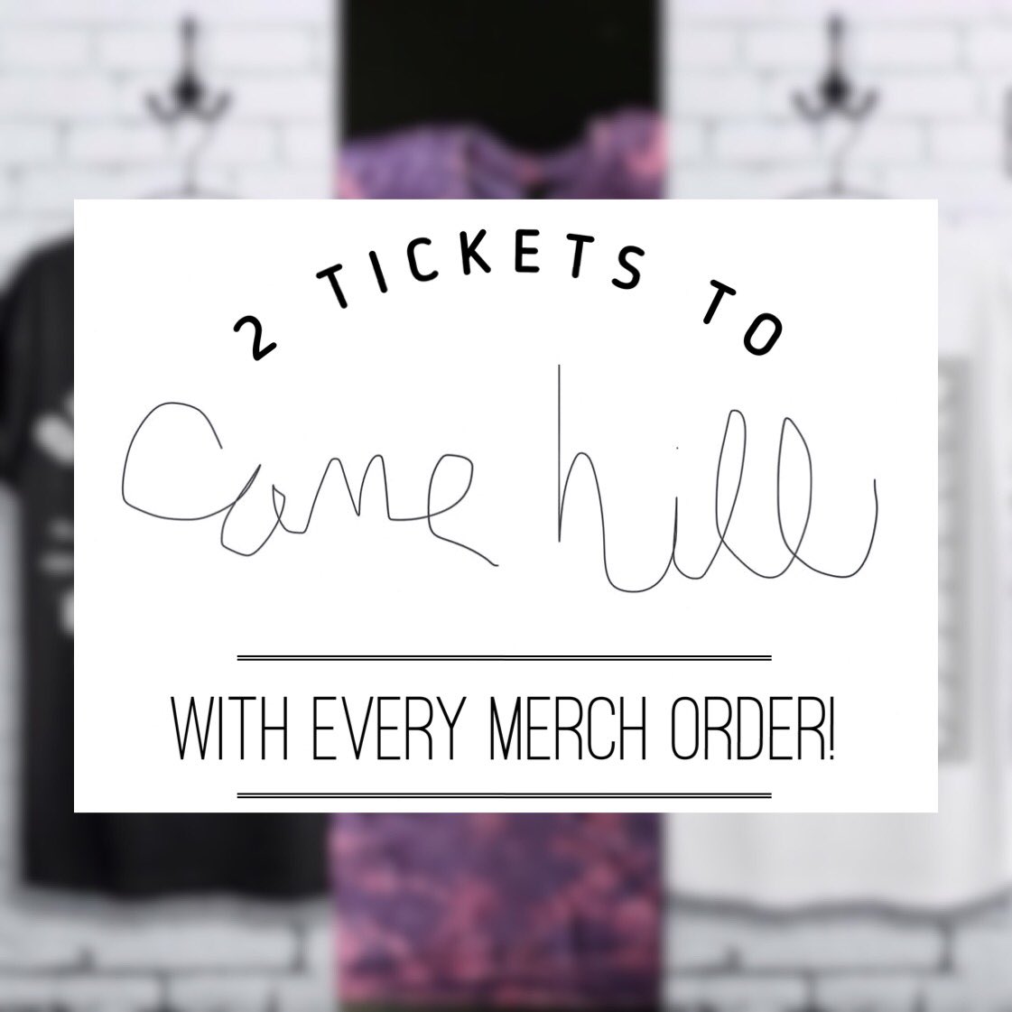 We’re giving away 2 tickets with every merch order over $15 to our show with <a href="/Cane_Hill/">ᴄᴀɴ≡ ʜɪʟʟ</a> at <a href="/PubRockLive/">Pub Rock Live</a> on Saturday, October 27th (while supplies last). Head over to outsidersusa.bigcartel.com!