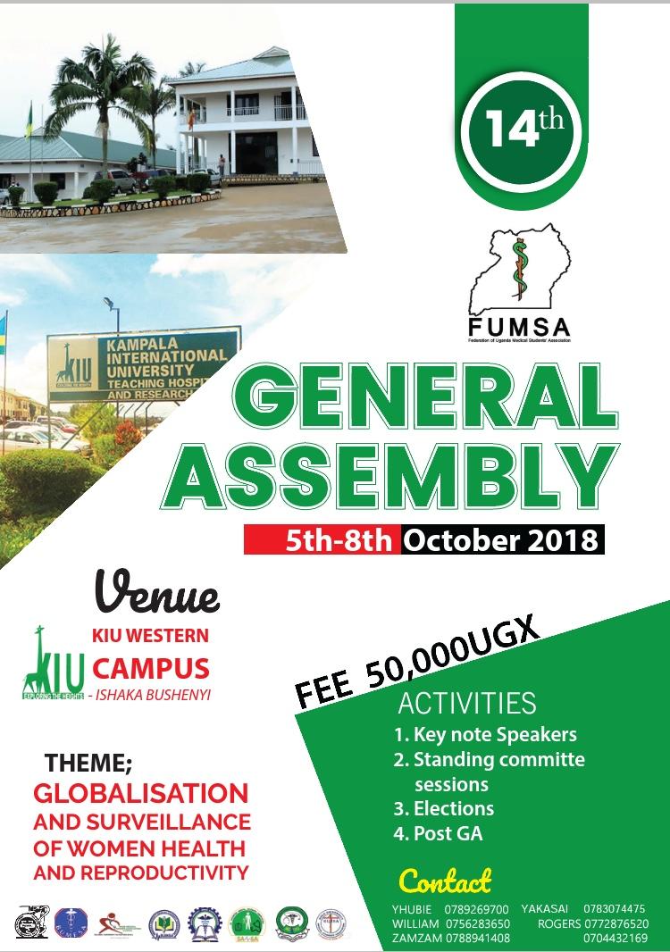 We are currently receiving delegates for the 14th FUMSA General Assembly from Medical Students Associations allover the country We look forward to informative and interactive sessions on the theme 'Globalization and surveillance of women's health and reproductivity' #FUMSAga