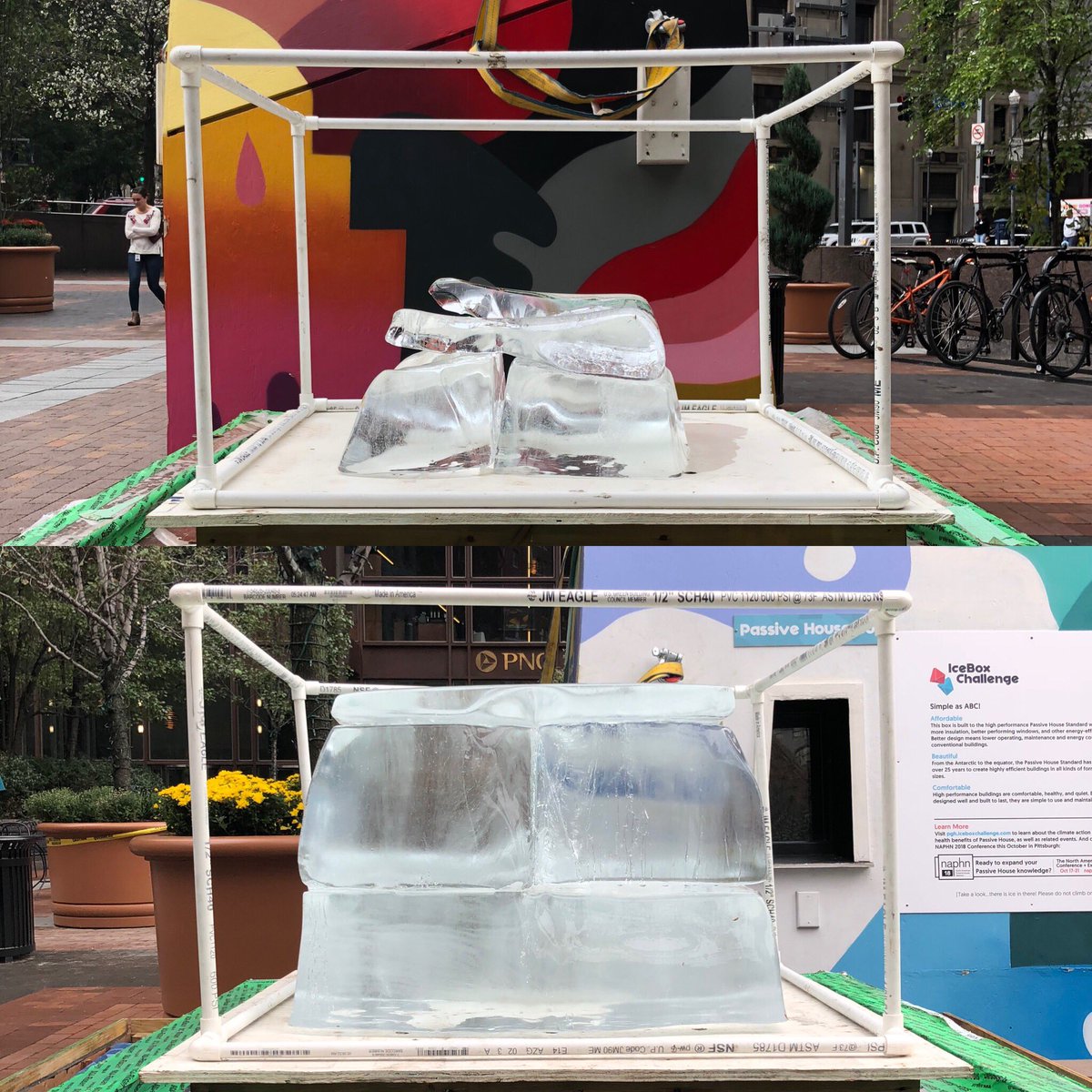 IceBoxChallenge (@iceboxchallenge) on Twitter photo We have a winner! After 25 days the Code Box has 84 ibs and the Passive House Box has 537 ibs on ice #iceboxchallengepgh #iceboxchallenge Thank you to <a href="/NK_Arch/">NK Architects</a> for sponsoring this challenge! Make sure to attend #NAPHN18 in Pittsburgh in 2 weeks to learn more about #PassiveHouse We have a winner! After 25 days the Code Box has 84 ibs and the Passive House Box has 537 ibs on ice #iceboxchallengepgh #iceboxchallenge Thank you to <a href="/NK_Arch/">NK Architects</a> for sponsoring this challenge! Make sure to attend #NAPHN18 in Pittsburgh in 2 weeks to learn more about #PassiveHouse