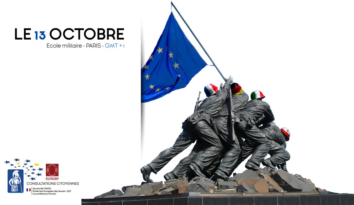 DorianPetey's tweet photo. Le samedi 13 octobre, l'@ANAJ_IHEDN participe aux consultations citoyennes européennes ! Au programme, trois sujets d'actualité brûlants et une restitution officielle par les groupes de travail. 
@Defense_gouv 
Inscriptions ici : https://t.co/QNoDjqPLCk https://t.co/CyqyOggLAI