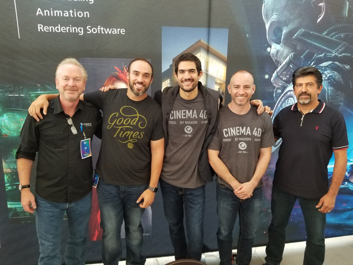 Maxon (@maxonvfx) on Twitter photo We're having a blast at #InMotionFest in #Queretaro, #Mexico! Our own @PBabbC4D is joined by #C4D experts <a href="/eyedesyn/">E.J. Hassenfratz</a>, <a href="/panoremi/">Emiliano Topete</a>, Adalberto Avila, and Sean Hafezi.
#Cinema4D #C4D #R20 #Release20 #MAXON #InMotionFest2018 We're having a blast at #InMotionFest in #Queretaro, #Mexico! Our own @PBabbC4D is joined by #C4D experts <a href="/eyedesyn/">E.J. Hassenfratz</a>, <a href="/panoremi/">Emiliano Topete</a>, Adalberto Avila, and Sean Hafezi.
#Cinema4D #C4D #R20 #Release20 #MAXON #InMotionFest2018