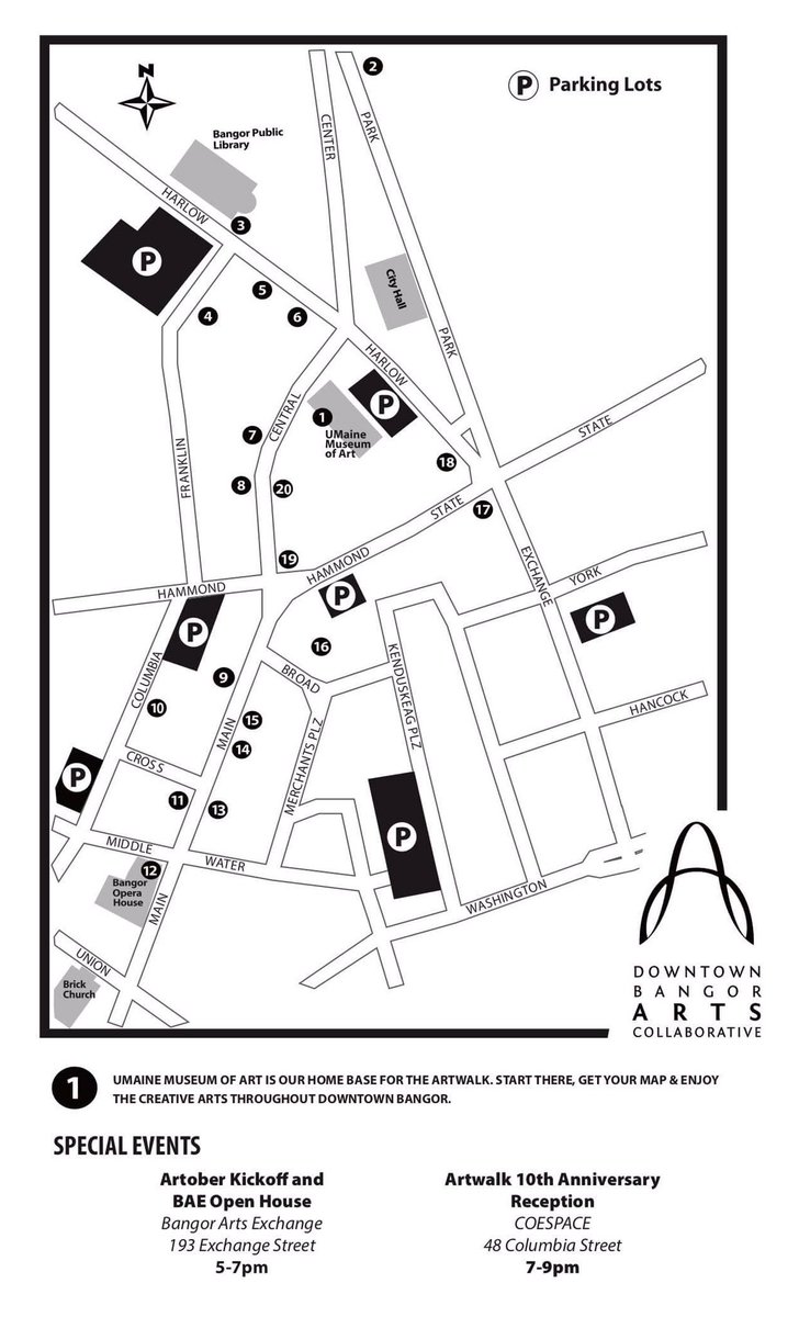 #heybangor The final Downtown Bangor First Friday Artwalk of 2018 is underway! Hope to see you around downtown tonight checking out all the creativity.