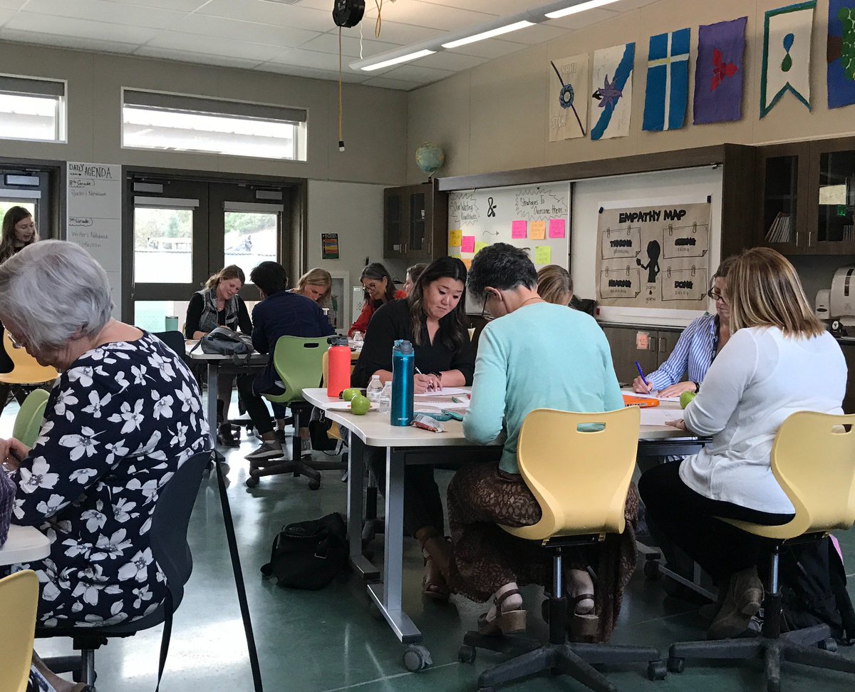 WCEdTech's tweet image. Design Sprint ~ How Might We... Rethink existing resources to empower teachers to leverage technology within their teaching practice - driving question for this year's @WalnutCreekSD Tech Committee ~ led by @techymisstori  #WCSDHeroes #designthinking