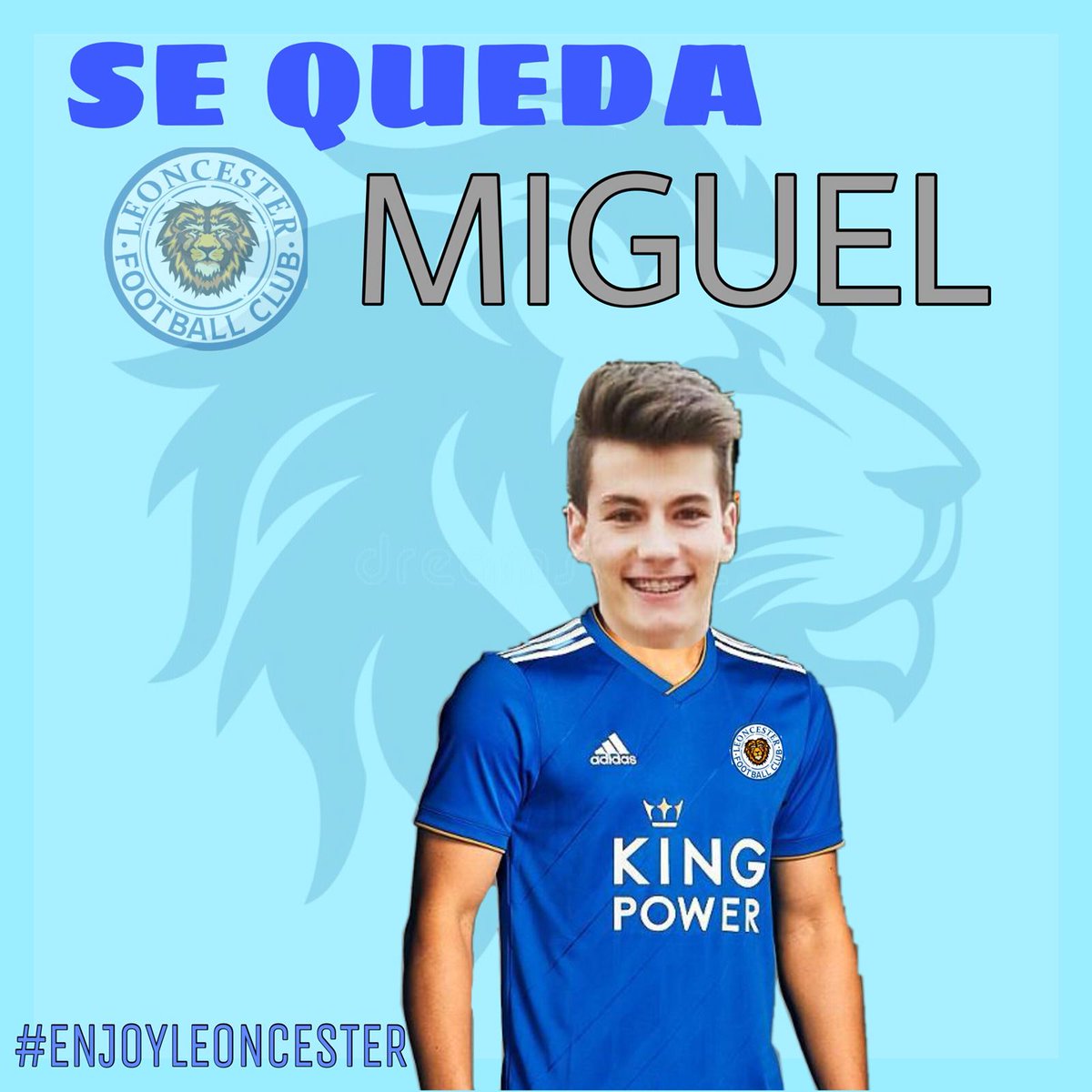 Leoncester_City's tweet photo. OFICIAL| Mika seguirá un año más con nosotros. Le hemos informado de que la rueda de prensa era a las 10 y nos acaba de informar de que está saliendo de casa... Por lo visto, seguirá sin ser puntual en los partidos, pero lo importante es que llegue. Siempre en este barco! https://t.co/TMM0XkwkCF