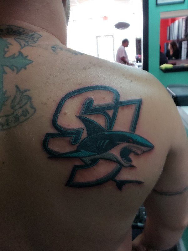 New sharks tattoo  rSanJoseSharks