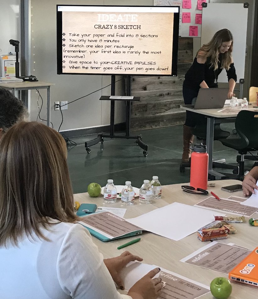 WCEdTech's tweet image. Design Sprint ~ How Might We... Rethink existing resources to empower teachers to leverage technology within their teaching practice - driving question for this year's @WalnutCreekSD Tech Committee ~ led by @techymisstori  #WCSDHeroes #designthinking