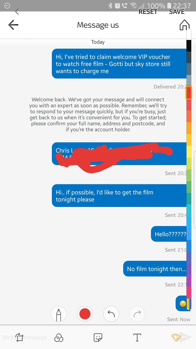 boardthumper's tweet photo. @SkyUK VIP service 🤣 https://t.co/Q7ibwIowmA