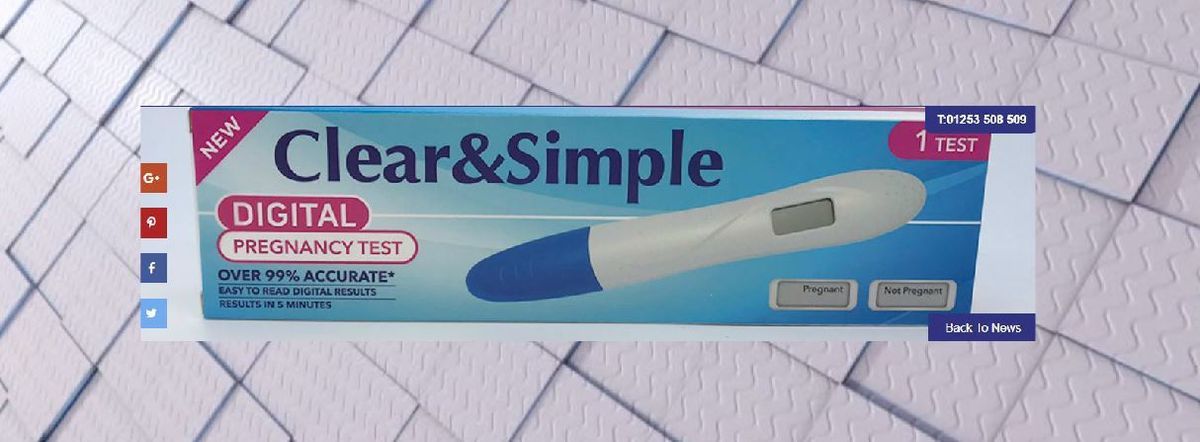 KOLDNews's tweet photo. #RECALL #ClearandSimple digital pregnancy tests sold online recalled for giving false positive results >> https://t.co/M9YvlQYgfV https://t.co/EDtW44t1Bn