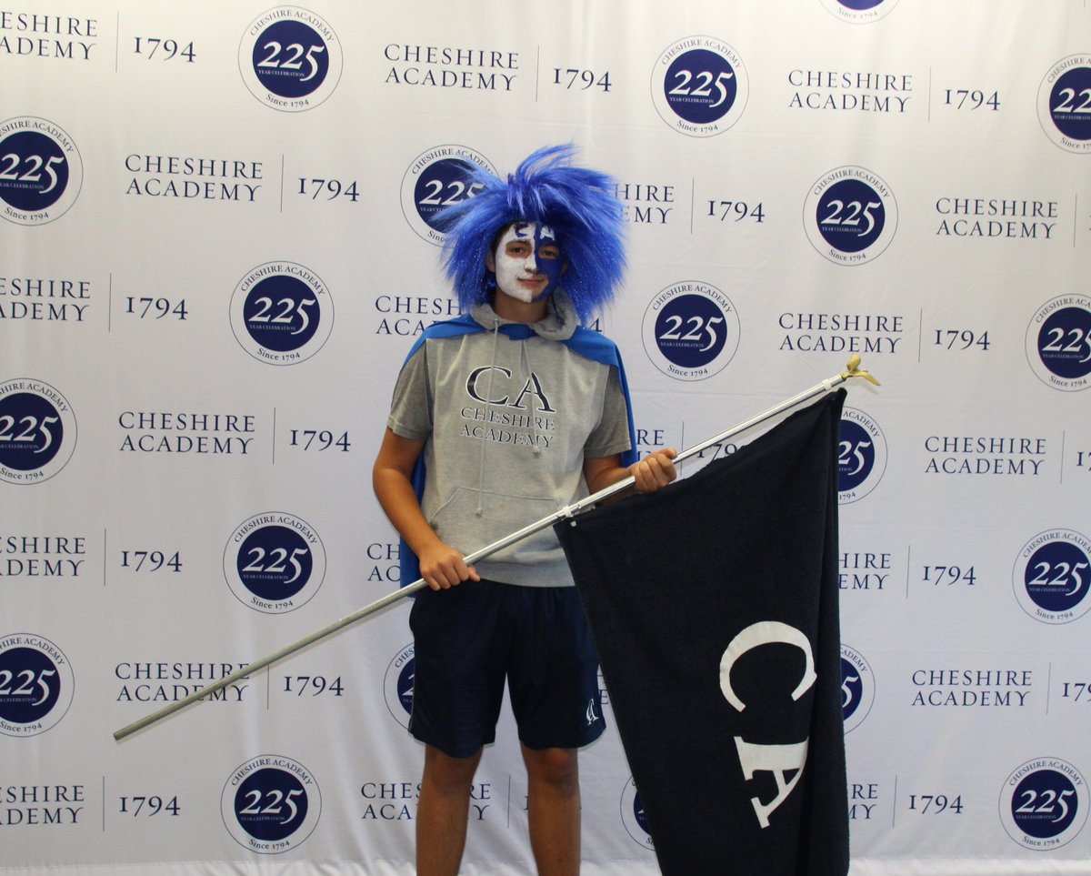 CheshireAcademy's tweet photo. #SpiritWeek Day ✋
What would a School Spirit Day be without a picture of Nate Biller '20 🔵⚪ He's our three-year reigning champion 👑
#CAspiritweek #schoolspirit https://t.co/xXEsXC3jNz