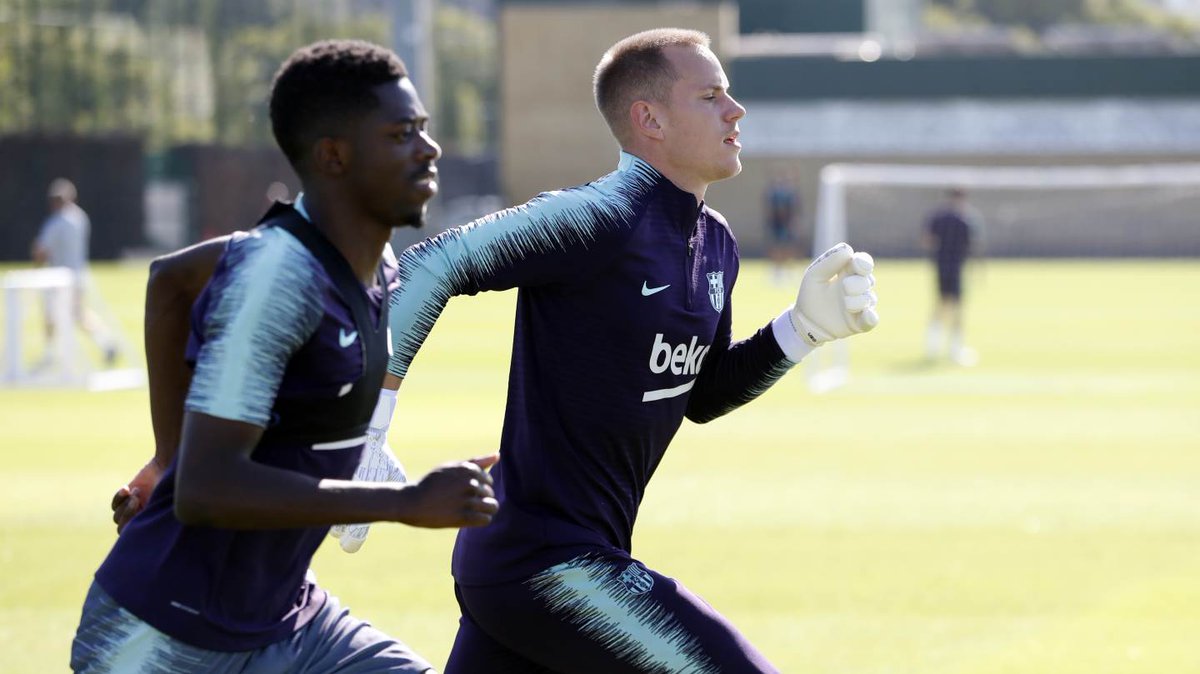 FCBarcelona_es's tweet photo. 😀🏃‍♂️💪 #ForçaBarça https://t.co/IeCziVbvvg