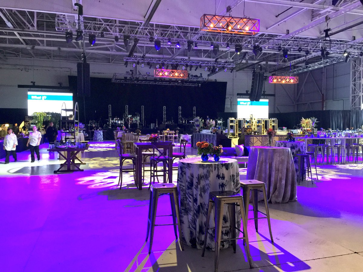 OhioHealth's tweet image. Our signature system event, Home in Ohio, is tonight! The team is working hard to get the space ready for this evening. #HomeInOhio2018