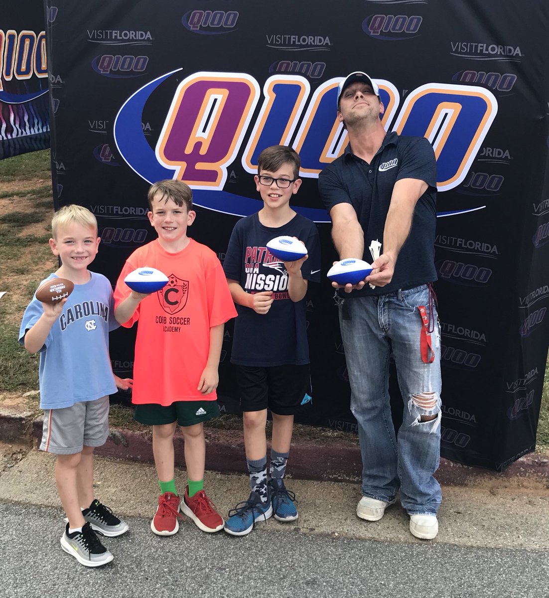 Q997Atlanta's tweet photo. #Q100FNL jumbotronin in #RaiderValley @walton_raiders @WHSRaiderFans @WaltonRecruits - @adambombshow https://t.co/CXBpOuROk4