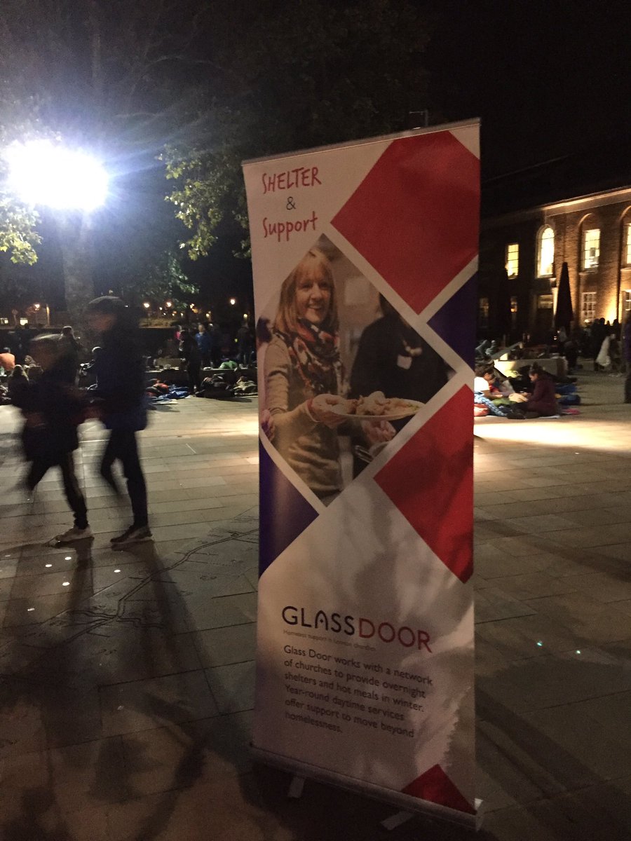 The Sleepout begins! Have you sponsored us this year? #GlassDoorSleepOut