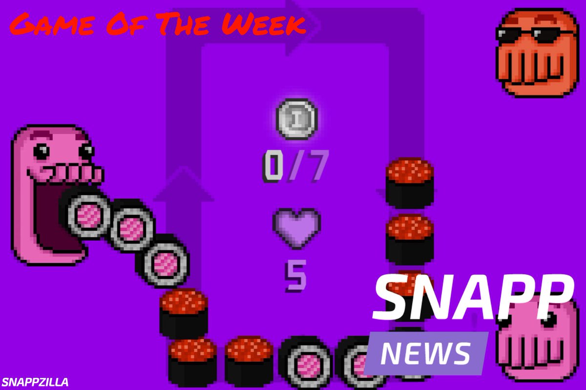 IT'S FRIDAY GLITCHES!! Congrats to <a href="/niceplay_games/">niceplay games</a> for Sushi Ride🍣 being #GameOfTheWeek here at SNAPPZILLA!!
snappzilla.com/game-of-the-we…
#mobilegame #indiegame #indiedev #iOS #GOTW