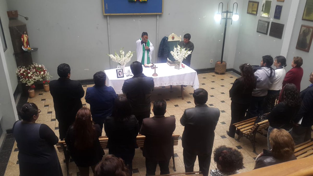 ICALPOficial's tweet photo. Les compartimos las fotografías de la #MISADESALUD y de conmemoración a colegas abogados que en vida fueron, la misa se realizó hoy viernes 5 de octubre a las 10:30 hrs. en las instalaciones del ICALP. Misa que da inicio a todas las actividades preparadas por el mes del Abogado. https://t.co/G3nDx7aS7f