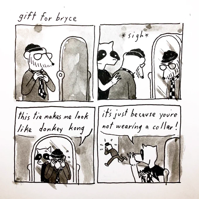 that time @_nicegold coincidentally gifted each other all of our old ska bullshit from high school
#inktober day 5 