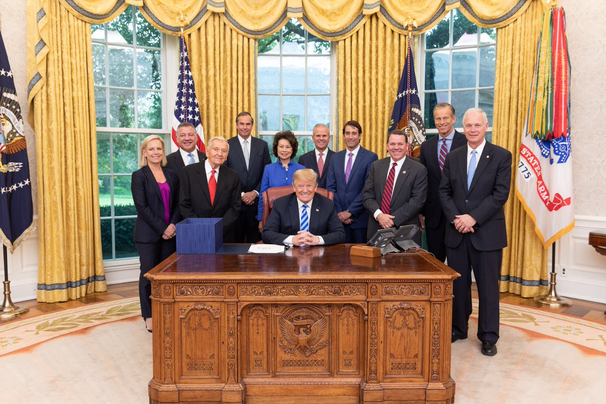 TransportGOP's tweet photo. Photos from today’s bill signing at the White House. https://t.co/S1a0c4hPmc