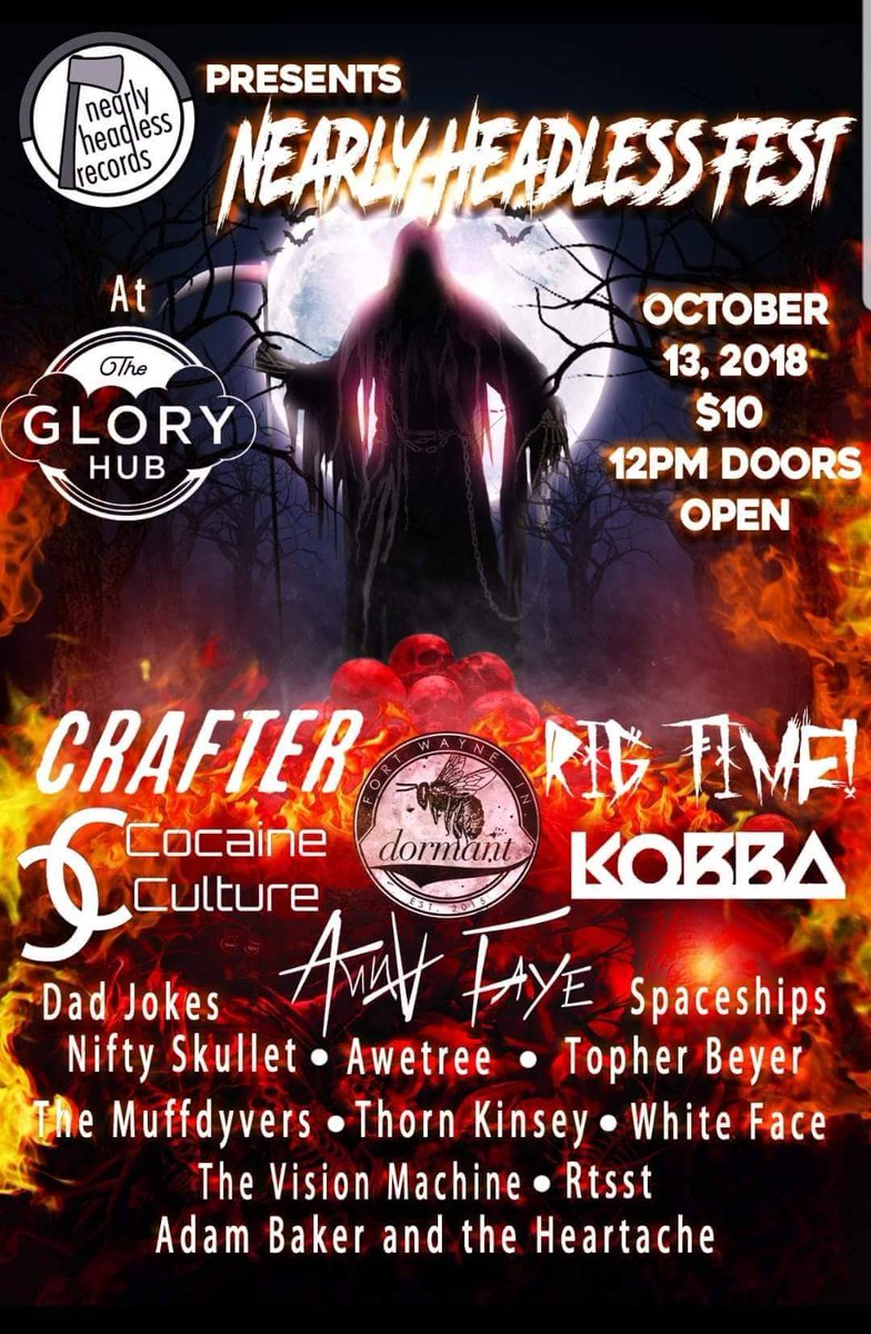rigtimeband's tweet image. KANSAS &amp;amp; INDIANA // We're coming for you ☠️

Oct 6- Wichita, KS- The Donut Whole
Oct 13- Fort Wayne, IN- The Glory Hub

#RIGTIME! #War #InnerstrengthRecords #AllAgesOrNothing