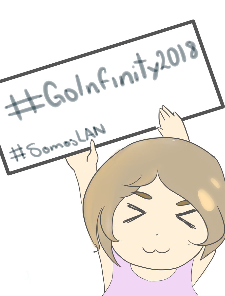 Nyaphie's tweet photo. #SomosLAN #StillLAN #SSSLAN #GoInfinity2018 un garabato para expresar mi apoyo. https://t.co/gcpAtJRwKY