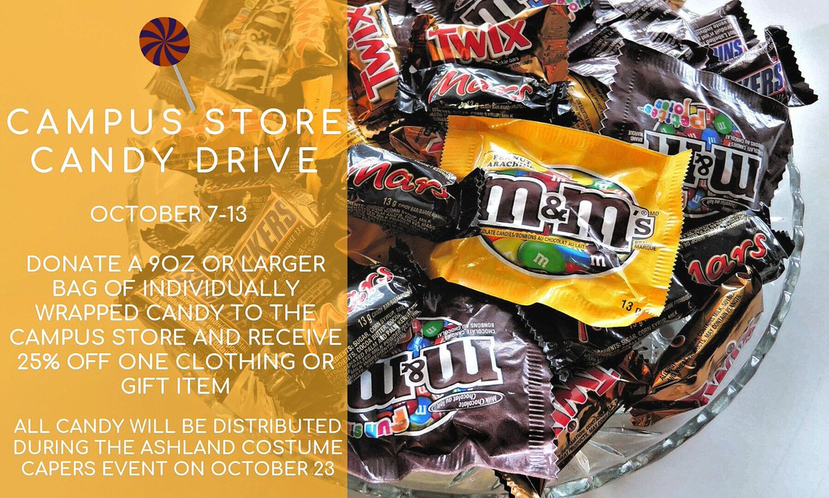 Candy Drive starts Oct 7th