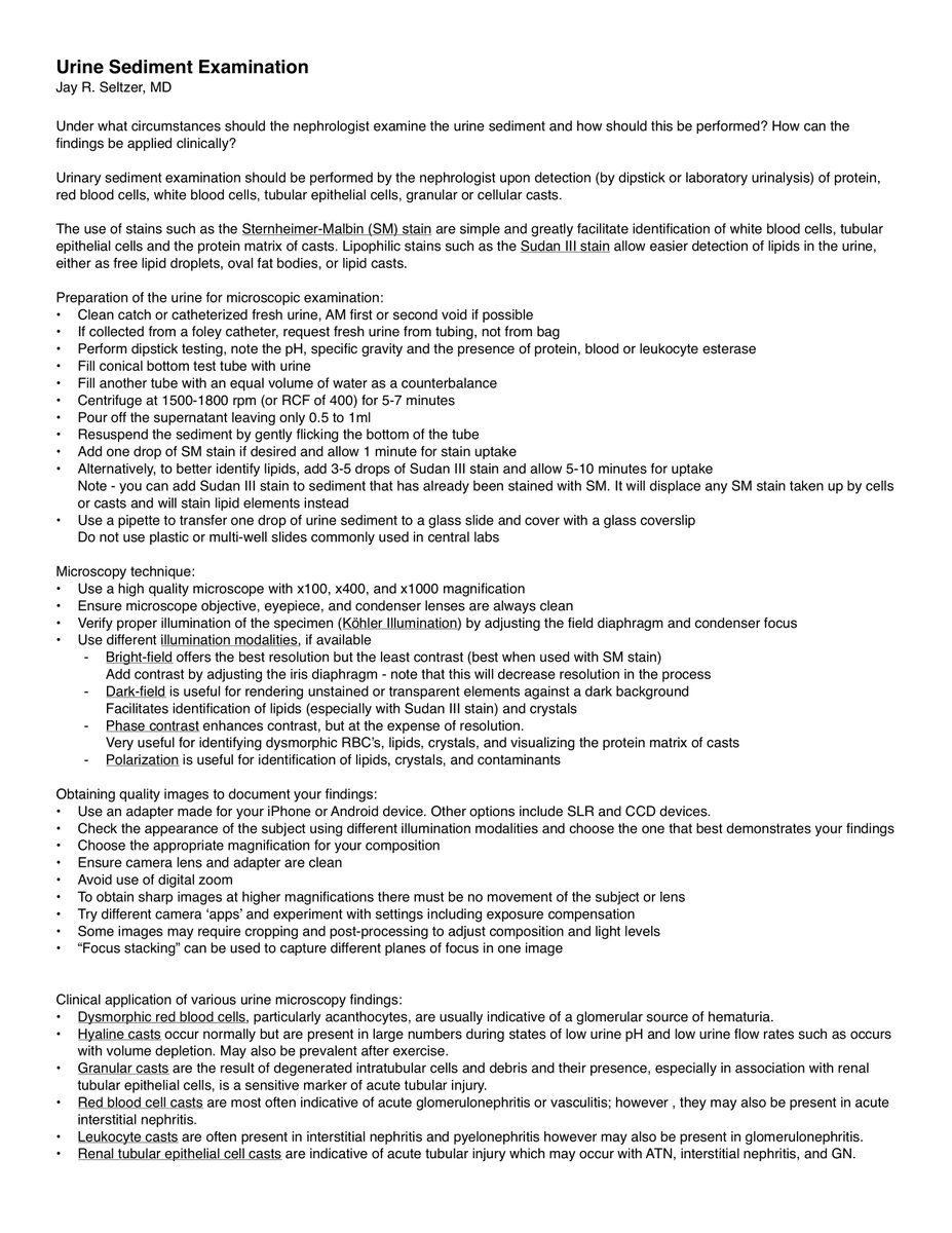 Urinary Sediment Examination - a brief summary
#UrinarySediment #UrineMicroscopy