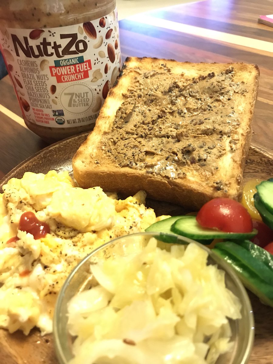khabuki's tweet image. Sunday morning powered with #NuttZo butter. I’m ‘Nuts’ about it. Haha...