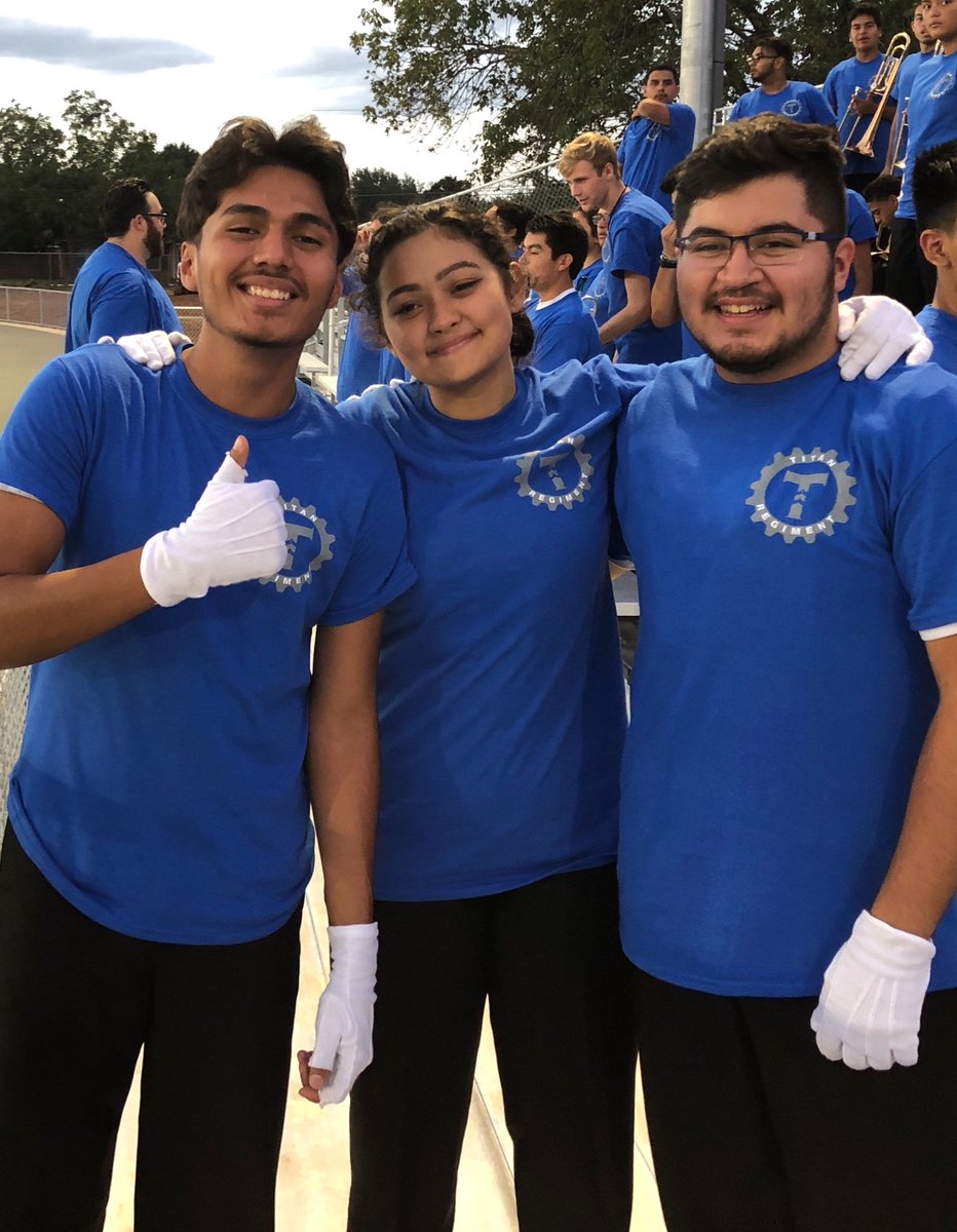 TitanRegiment1's tweet photo. The Titan Regiment took the field for the very first time tonight! Thanks to Mr. Bobby Garcia, Mr. Darrell Williams and @Manor_MustangBG. Tonight was truly special. #OneBandOneSound #GoBigBlue #TitanUp https://t.co/gwfCE5FrED
