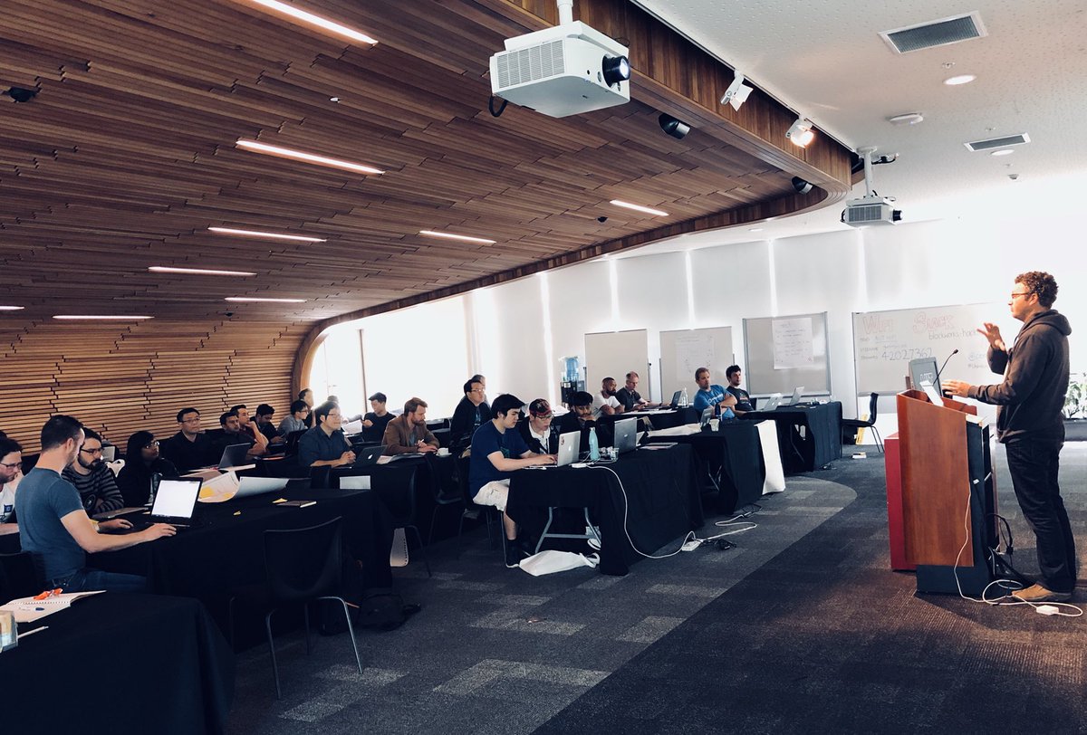 plugtoolkit's tweet image. @joshuavial presenting the first PL^G Dev Workshop at @BlockworksNZ Hackfest #unhacktheworld #plugblockchain